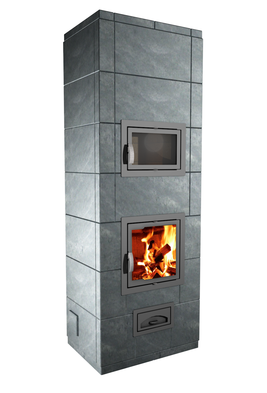 Кинерма (теплоёмкая печь-камин с духовкой и доп. яр.)