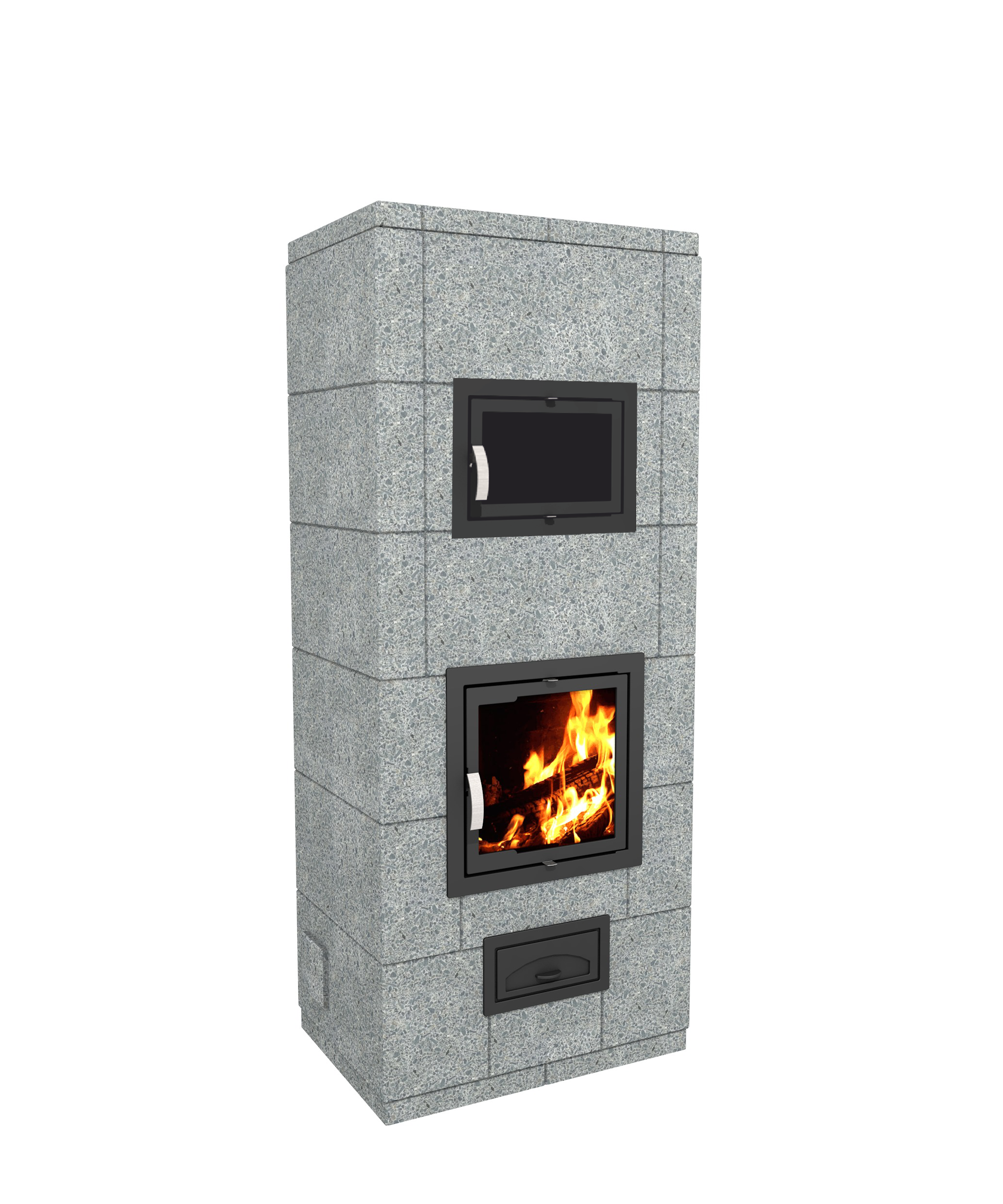 Кинерма экотальк (теплоёмкая печь-камин с духовкой)