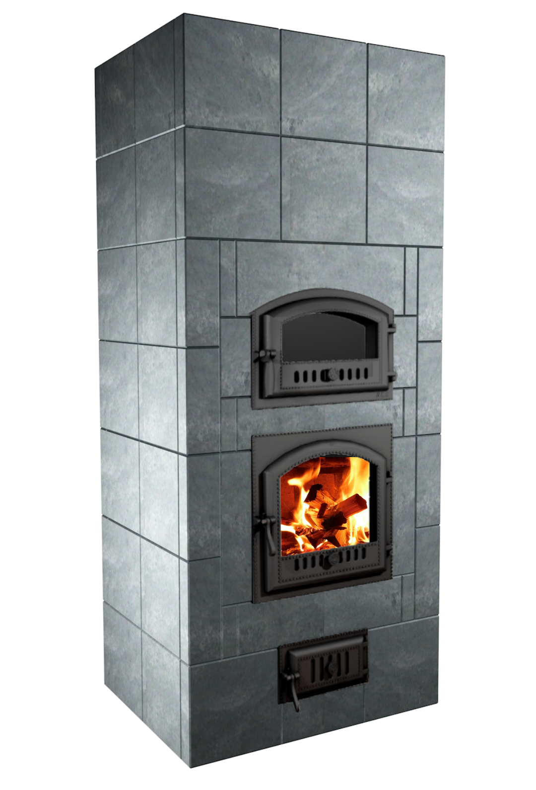 Нойда (теплоёмкая печь-камин с хлебной печью)