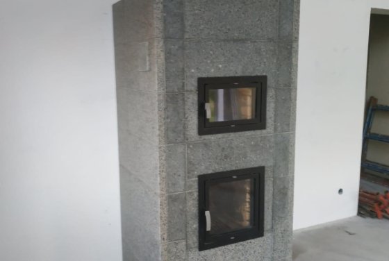 Кинерма с духовкой в облицовке экотальк